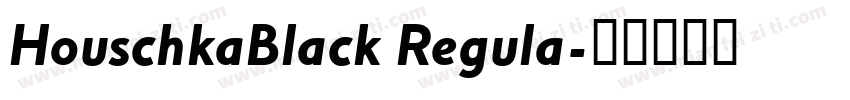 HouschkaBlack Regula字体转换